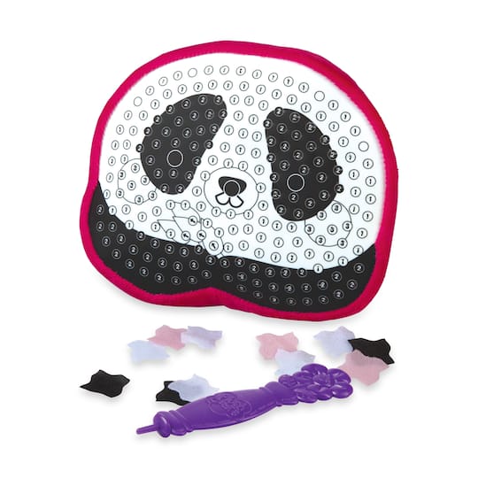 12 Pack: Assorted PlushCraft™ Fabric by Number Animal Pillow Kit
